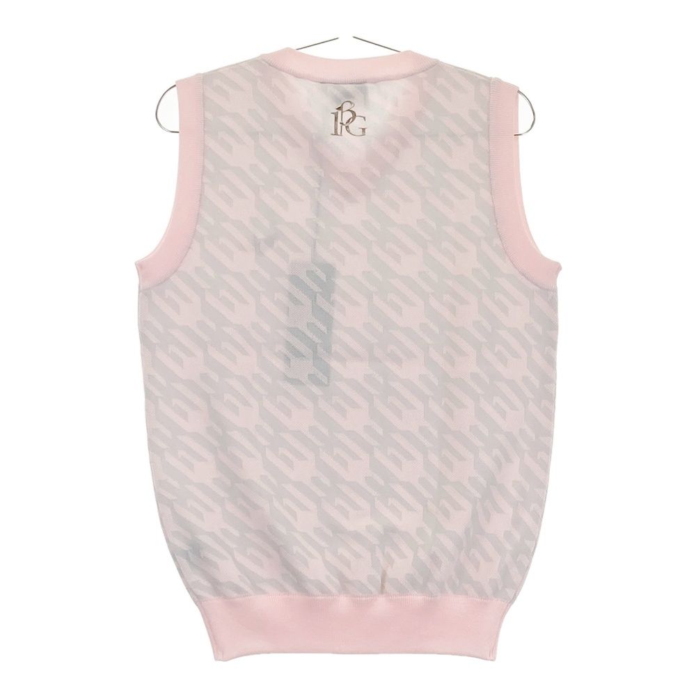 サイズ：3 1PIU1UGUALE3 GOLF GRK029 ニットベスト 千鳥 ピンク系