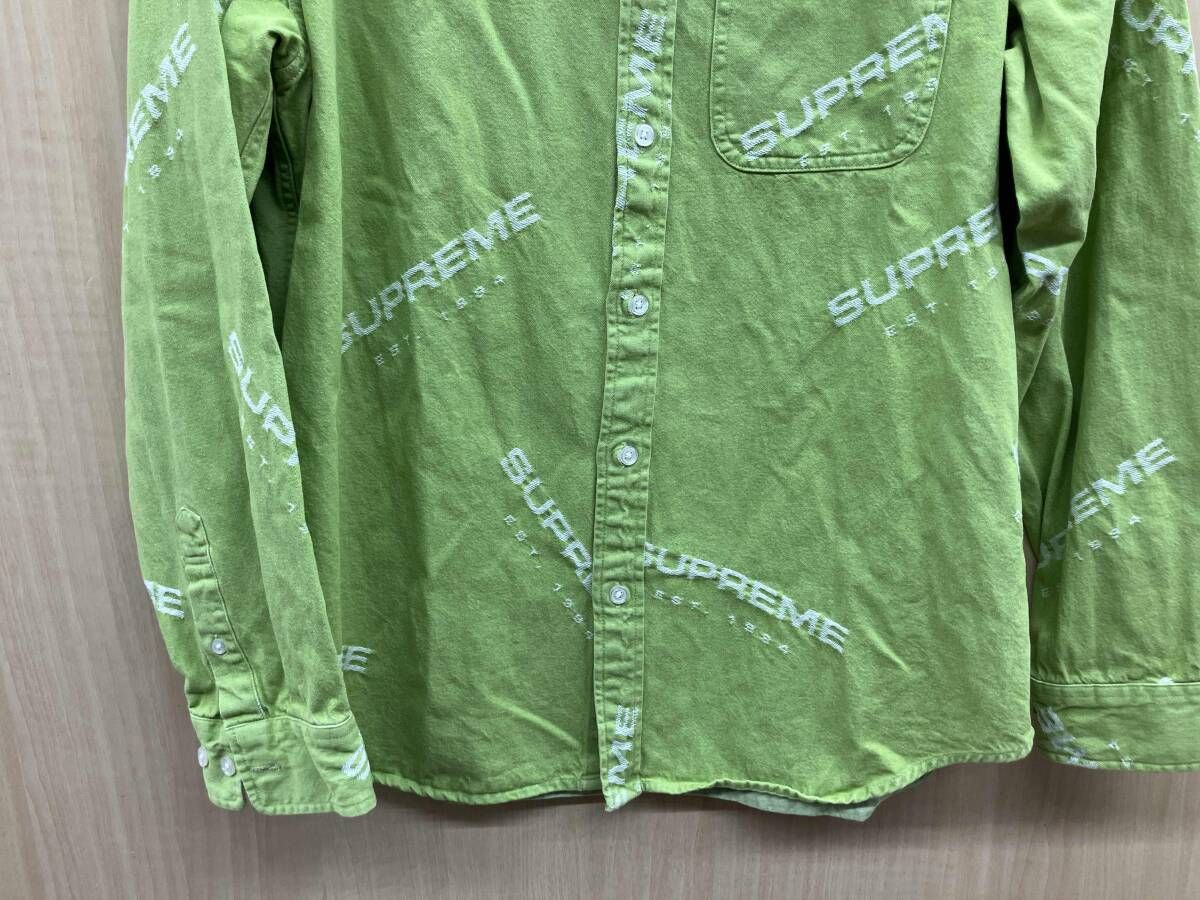 SUPREME シュプリーム JACQUARD DENIM SHIRT 17AW ジャガードデニム