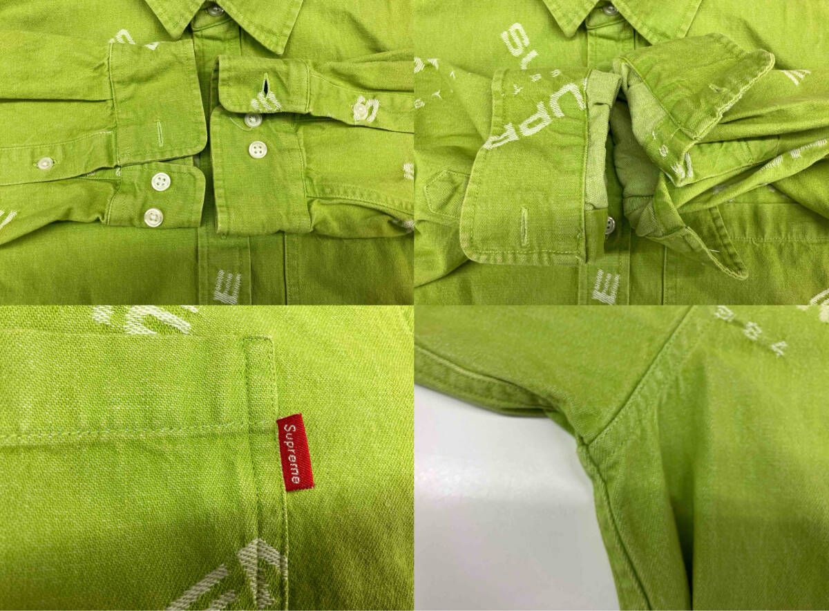 SUPREME シュプリーム JACQUARD DENIM SHIRT 17AW ジャガードデニム