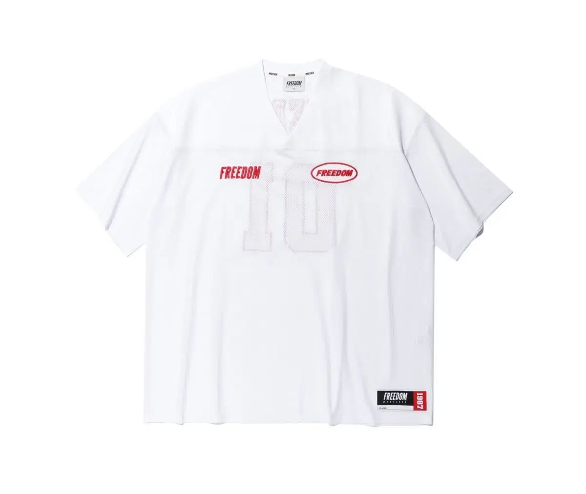 DOM メッシュ ラグビージャージ 白 2 XL