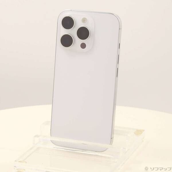 中古品〕 iPhone16 Pro 256GB ホワイトチタニウム MYN13J／A SIMフリー