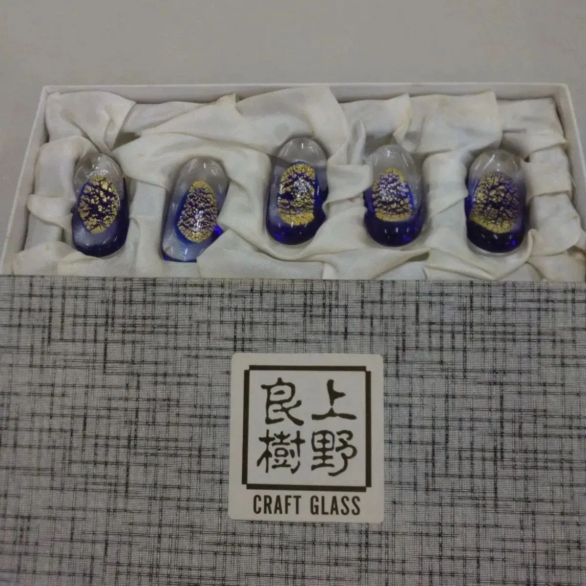 箸置き 上野良樹 硝子製箸置き 上野良樹 作品 鳥の箸置き 三個 ガラス