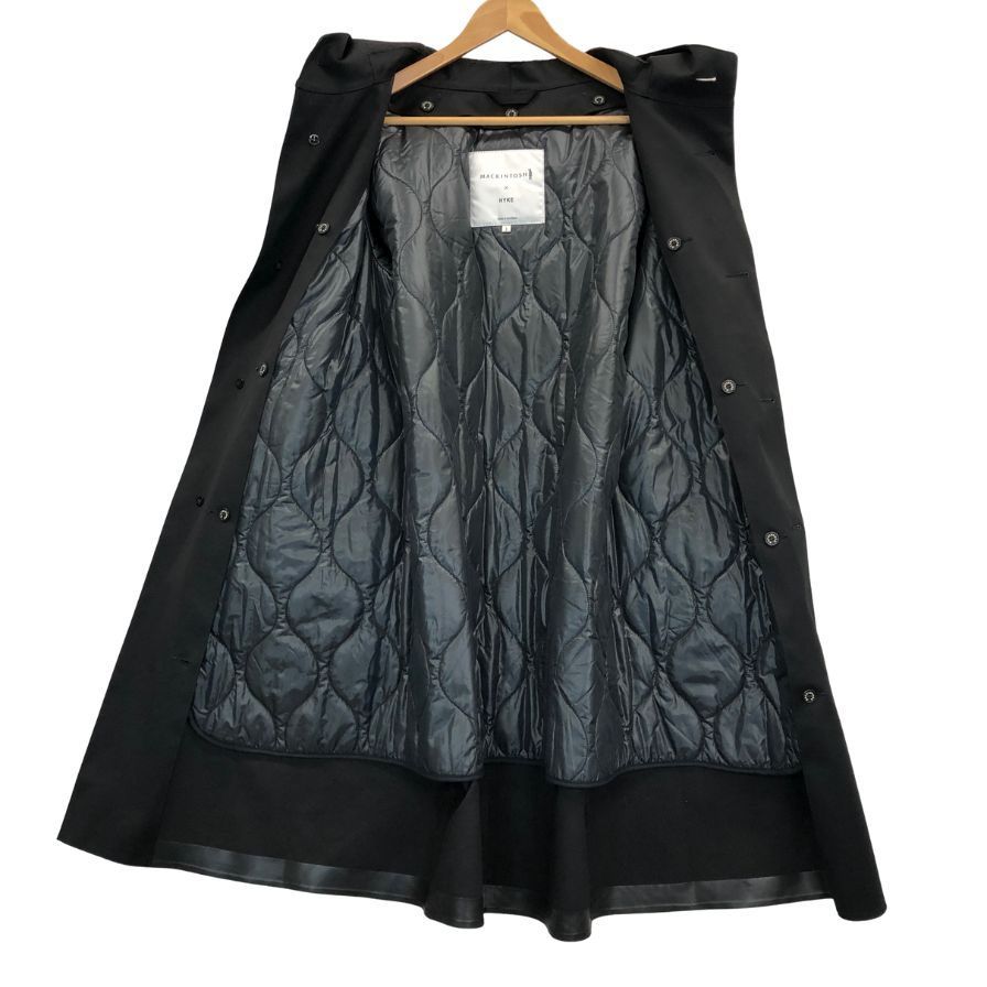 マッキントッシュ×ハイク フーデッドコート ライナー付き ブラック
