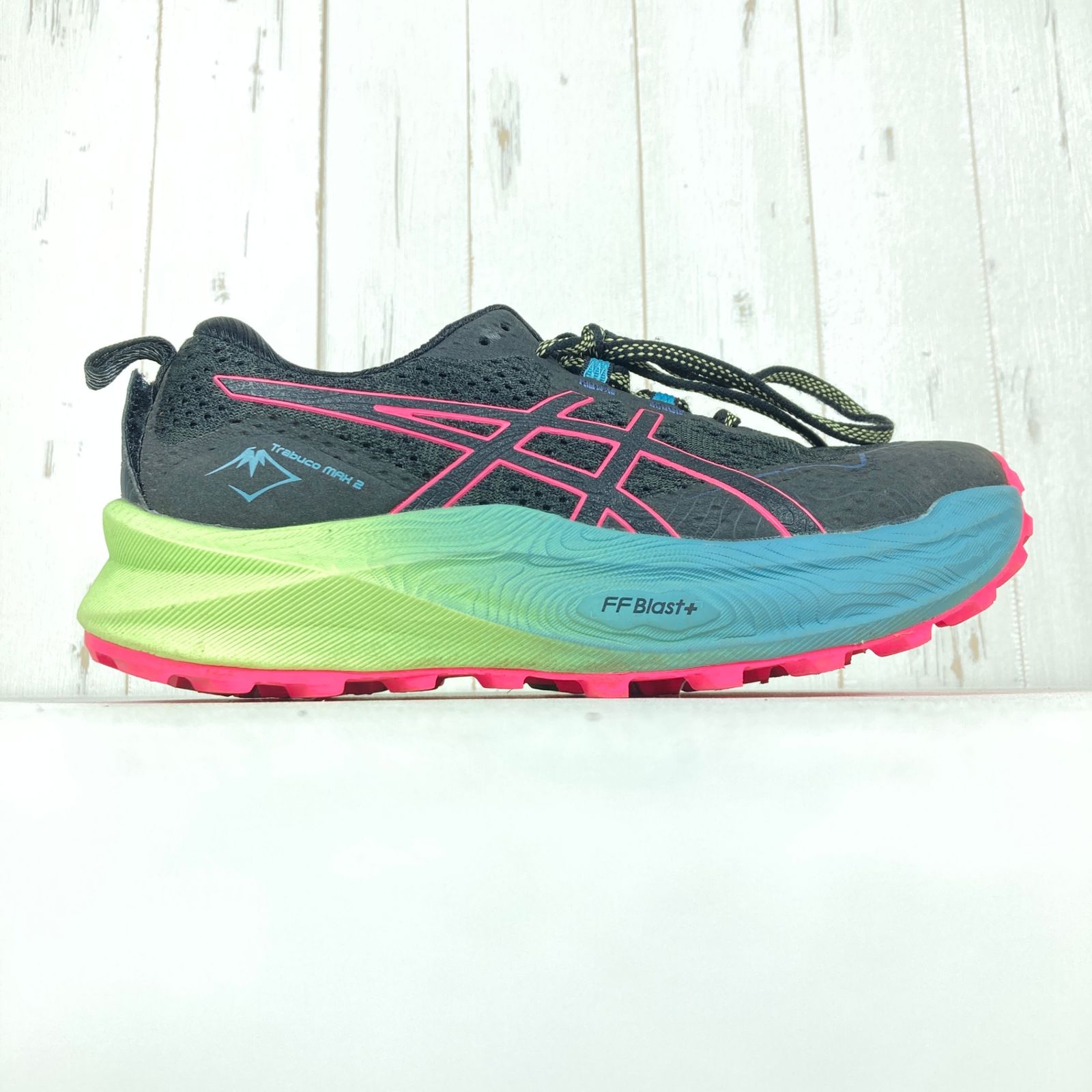  Women s 24 0 cm ブラック系 Asics アシックス トラブーコ マックス 2 Trabuco Max フットウェア トレイルランニングシューズ z トレイルランニングシューズ アウトドアシューズ