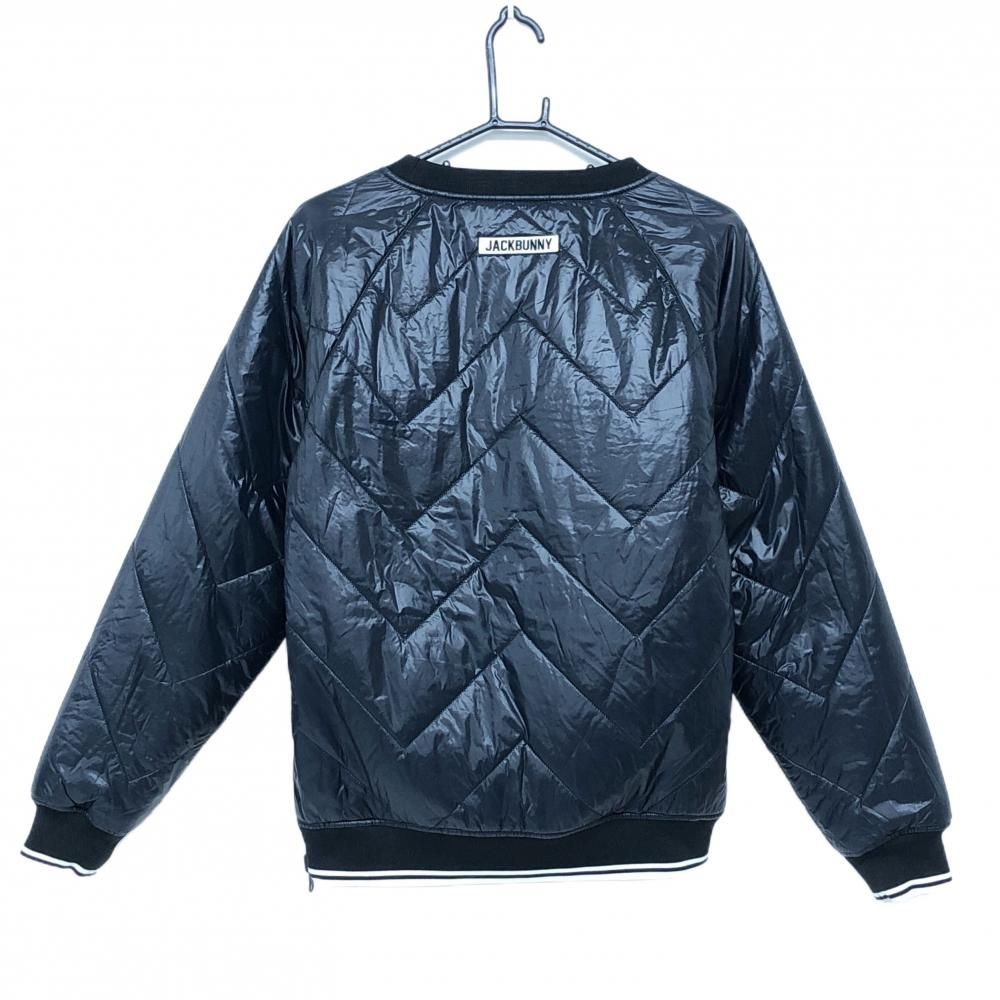 美品】ジャックバニー 中綿リバーシブルスニード ダークネイビー×白 裏