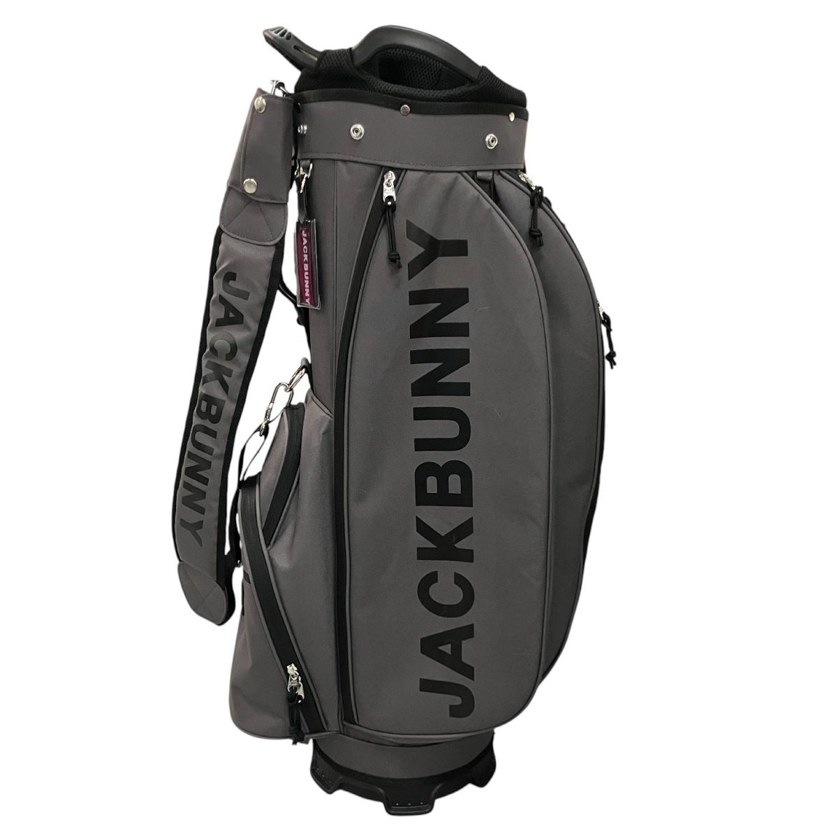 JACKBUNNY グレー キャディバッグ JACKBUNNY キャディバッグ 5分割 キャディバッグ ゴルフ用品 ジャック