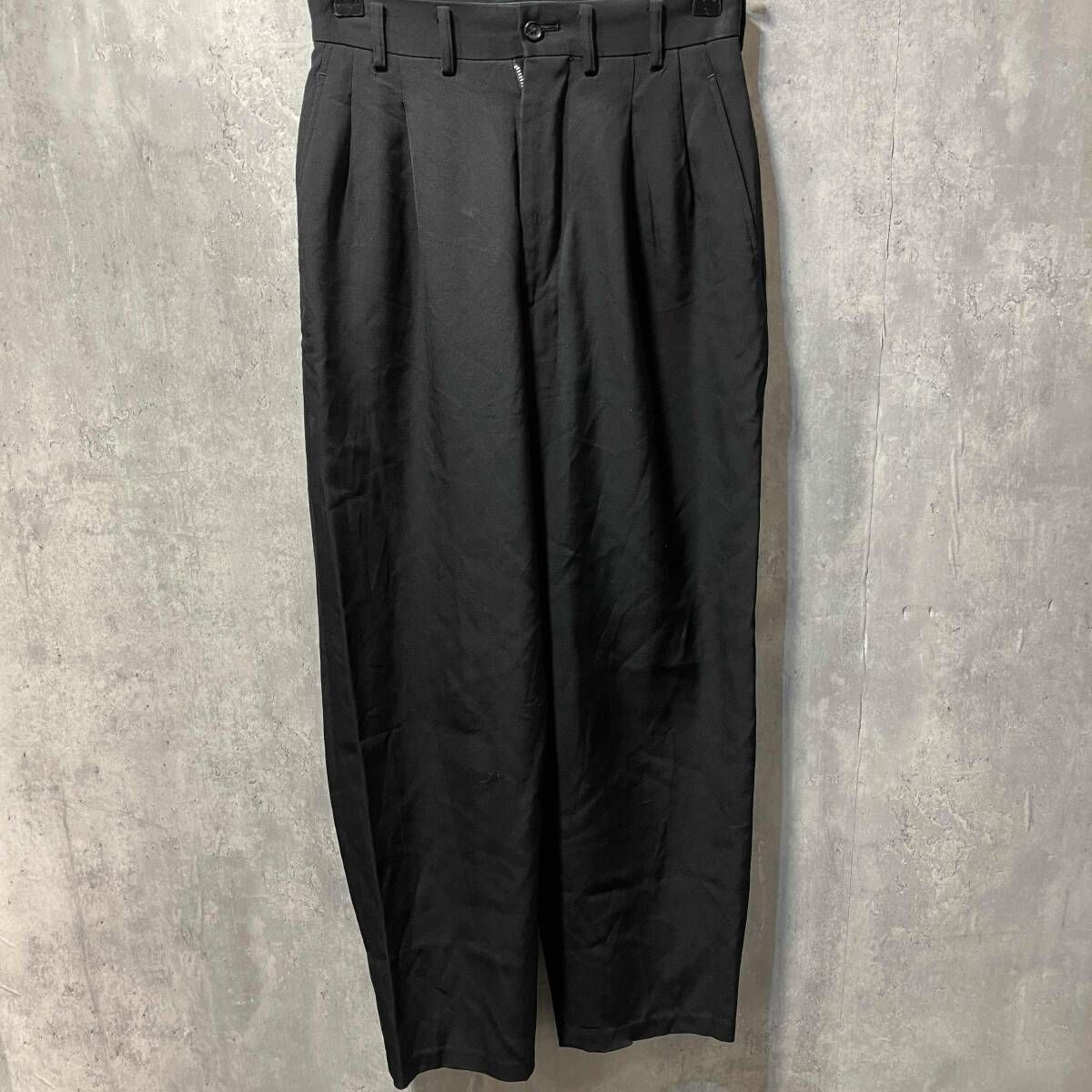 Yohji Yamamoto FEMME タックパンツ FV-P92-103 サイズSS ブラック