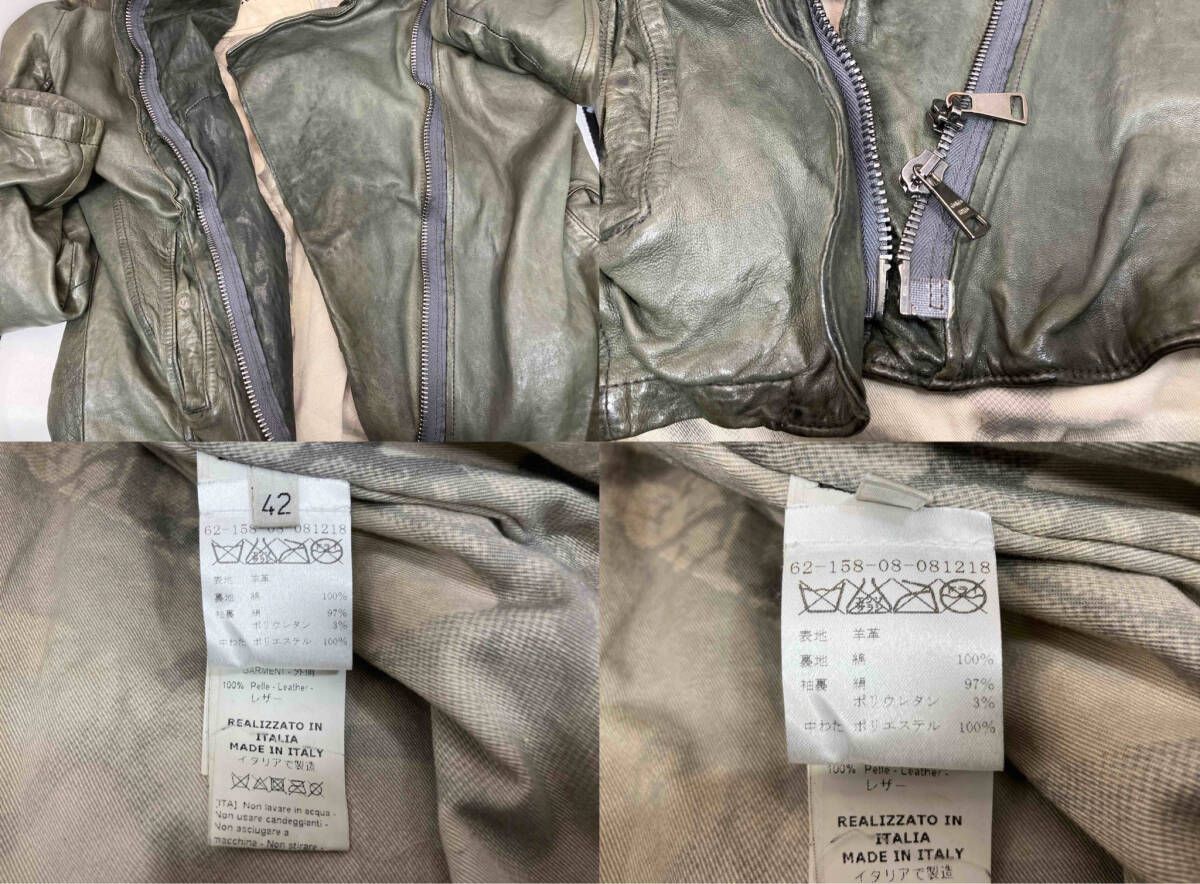GIORGIO BRATO レザージャケット ライダースジャケット デザイン