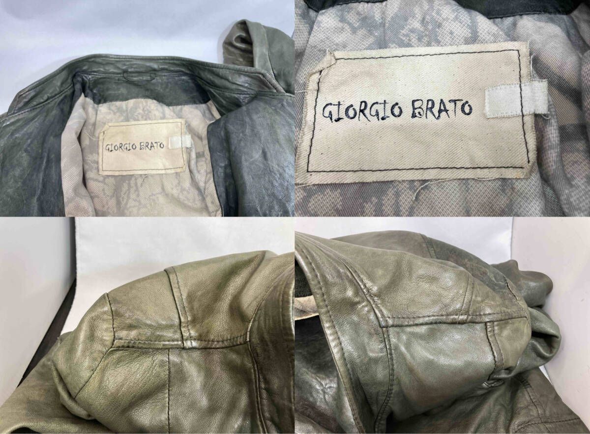 GIORGIO BRATO レザージャケット ライダースジャケット デザイン