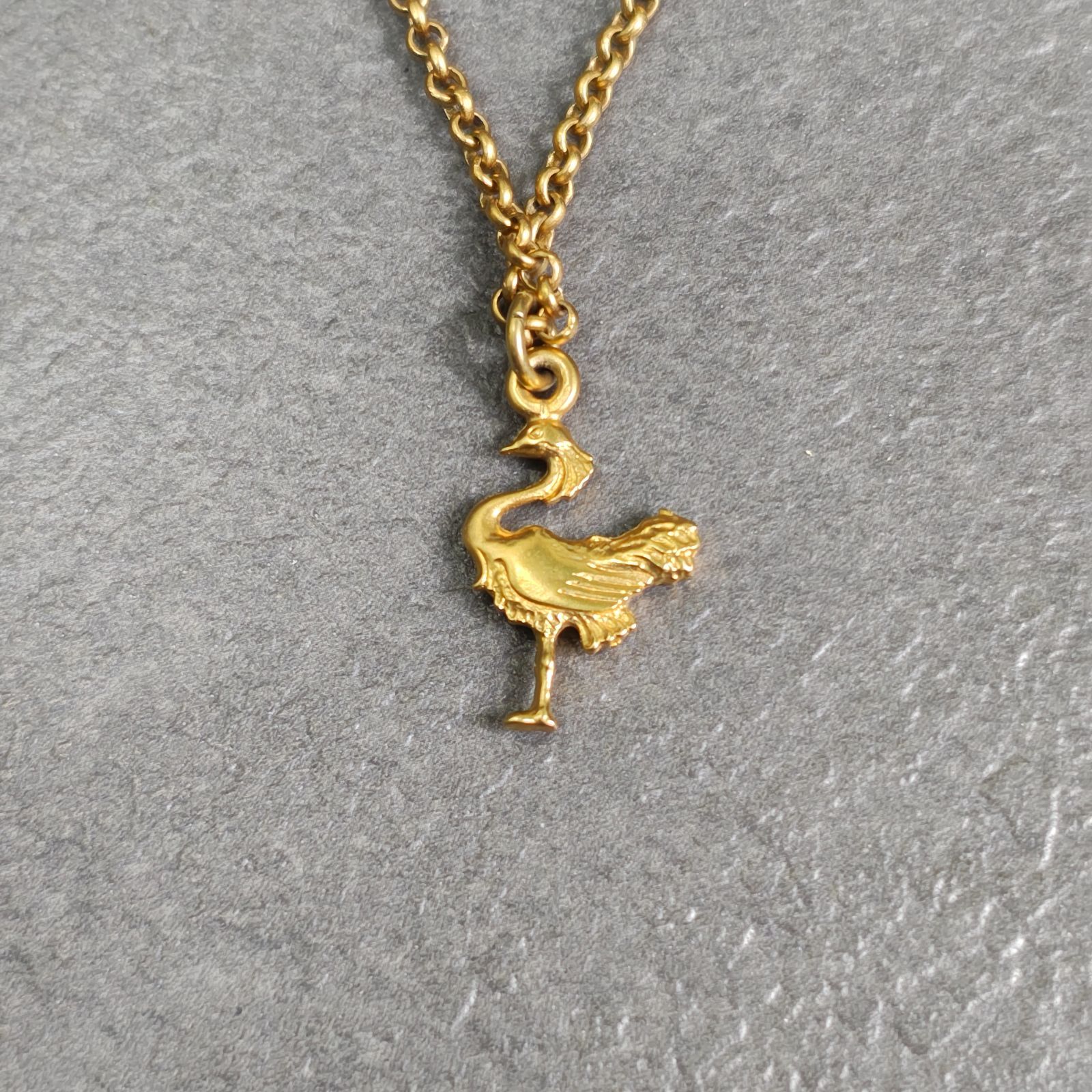 Salvatore Ferragamo ネックレス ゴールド バードモチーフ 