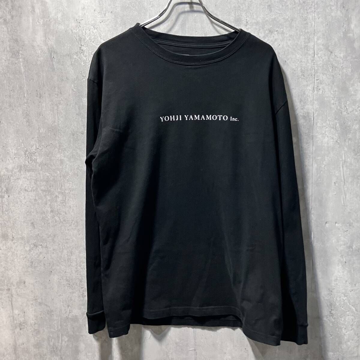 20ss YOHJI YAMAMOTO×NEW ERA フロントロゴ／HN-T78-878 長袖Tシャツ