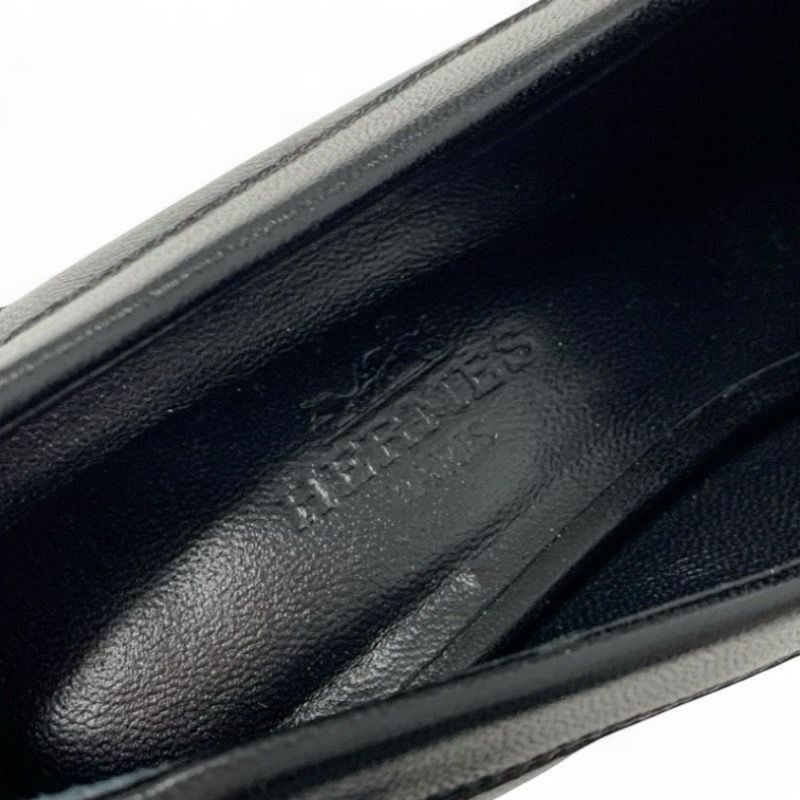 エルメス HERMES グロリアス40 パンプス 靴 シューズ レザー ブラック