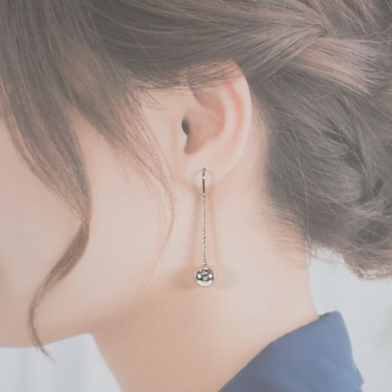 Tiffany & Co.】ハードウェアボールフック ピアス ドロップピアス