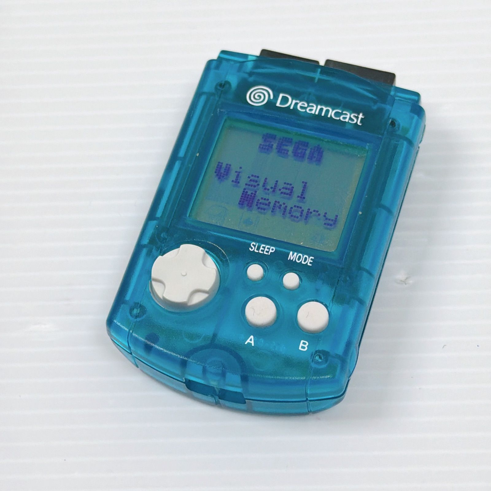 美品 ドリームキャスト ビジュアルメモリー HKT-7000 クリアブルー