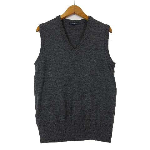 BURBERRY LONDON ウール100% 上質 柔らか ベスト バーバリー ロンドン BURBERRY LONDON ベスト ニット セーター