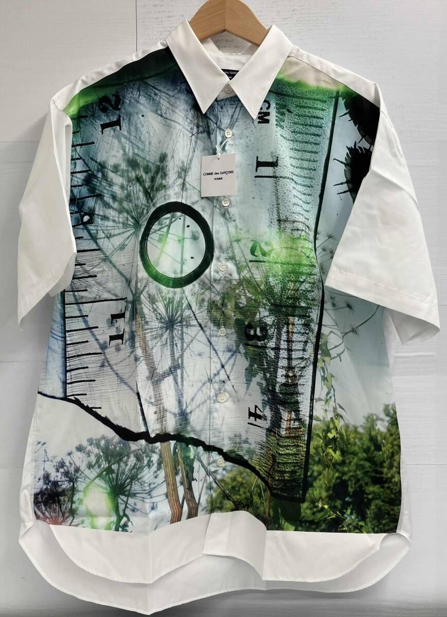 COMME des GARCONS コムデギャルソン pattern shirt A white HM B 027 051 1 2 半袖シャツ プリント