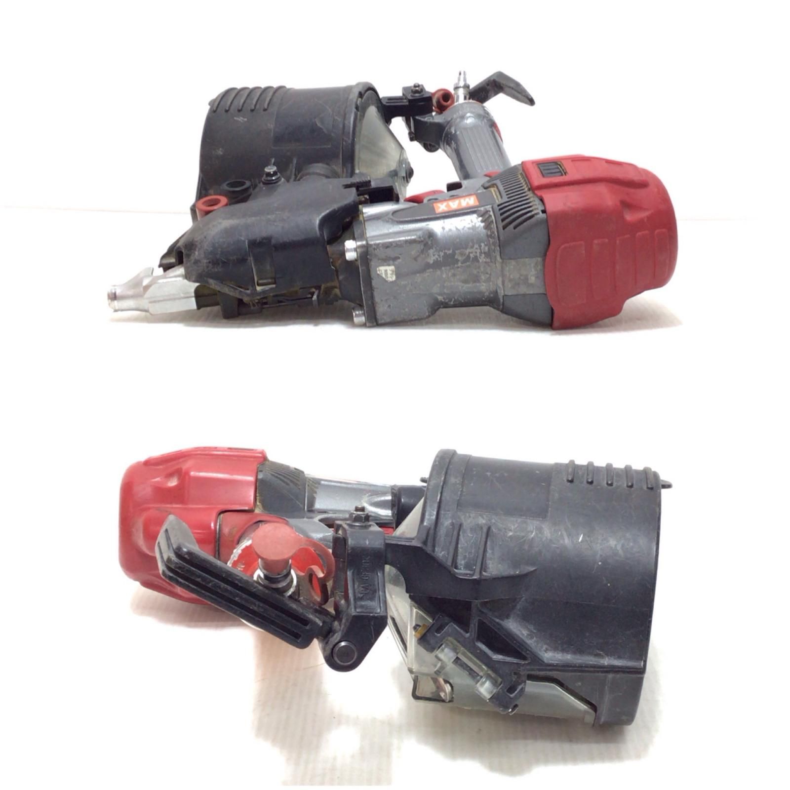  ΘΘMAX マックス エア釘打ち 程度B 本体のみ 高圧 90 mm 12302 7 F HN-90 N 3 レッド 釘打機 エアーツール