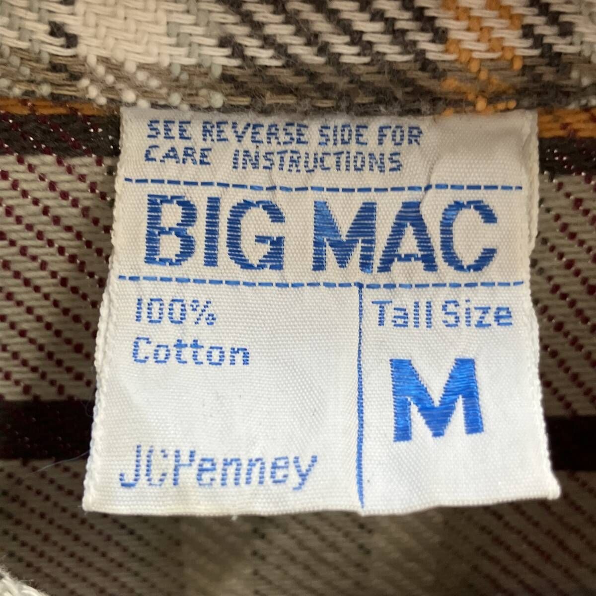 BIG MAC / ビッグマック / 70s / JC Penny / ヘビーネル / ベージュ