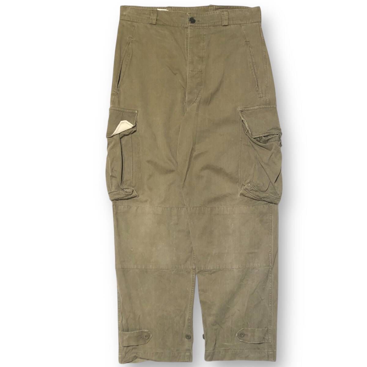 MILITARY M-47 後期 French Military カーゴパンツ サイズ33 カーキ系