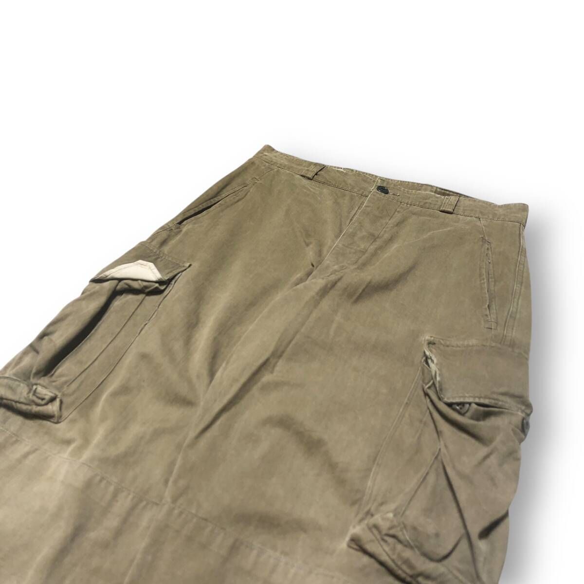 MILITARY M-47 後期 French Military カーゴパンツ サイズ33 カーキ系