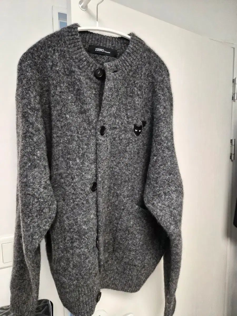 SONGZIO HOMME ソンジオ オム ZZERO モヘア カーディガン チャコール S サイズ