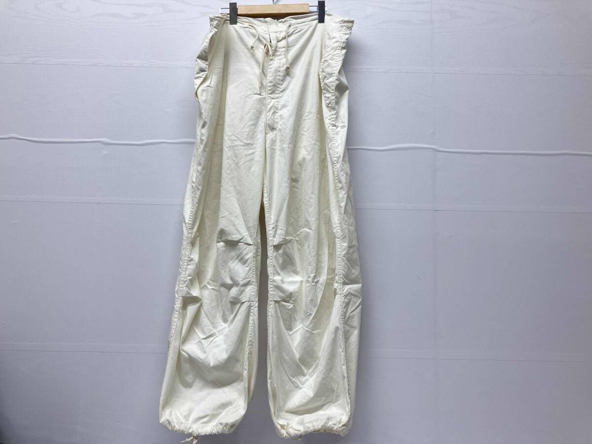 US ARMY スノーカモパンツ サイズM コットン50％ ナイロン50％ 白 ホワイト アメリカ軍 カーゴパンツ 綿パン ヴィンテージ 通年