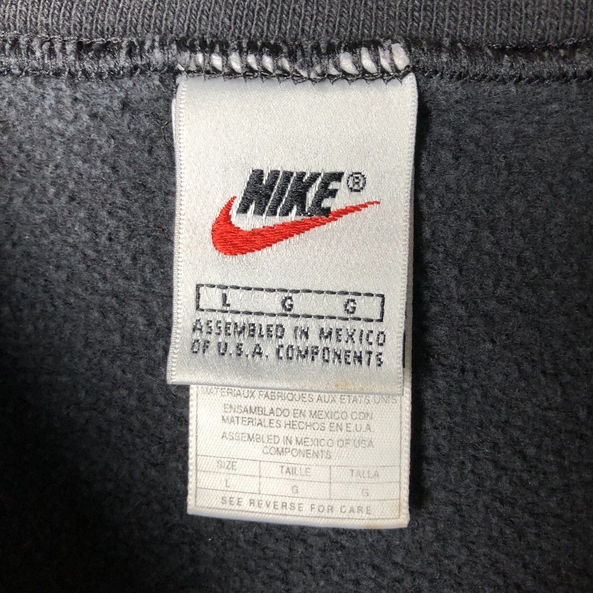 古着 90年代 ナイキ NIKE ワンポイントロゴスウェットシャツ