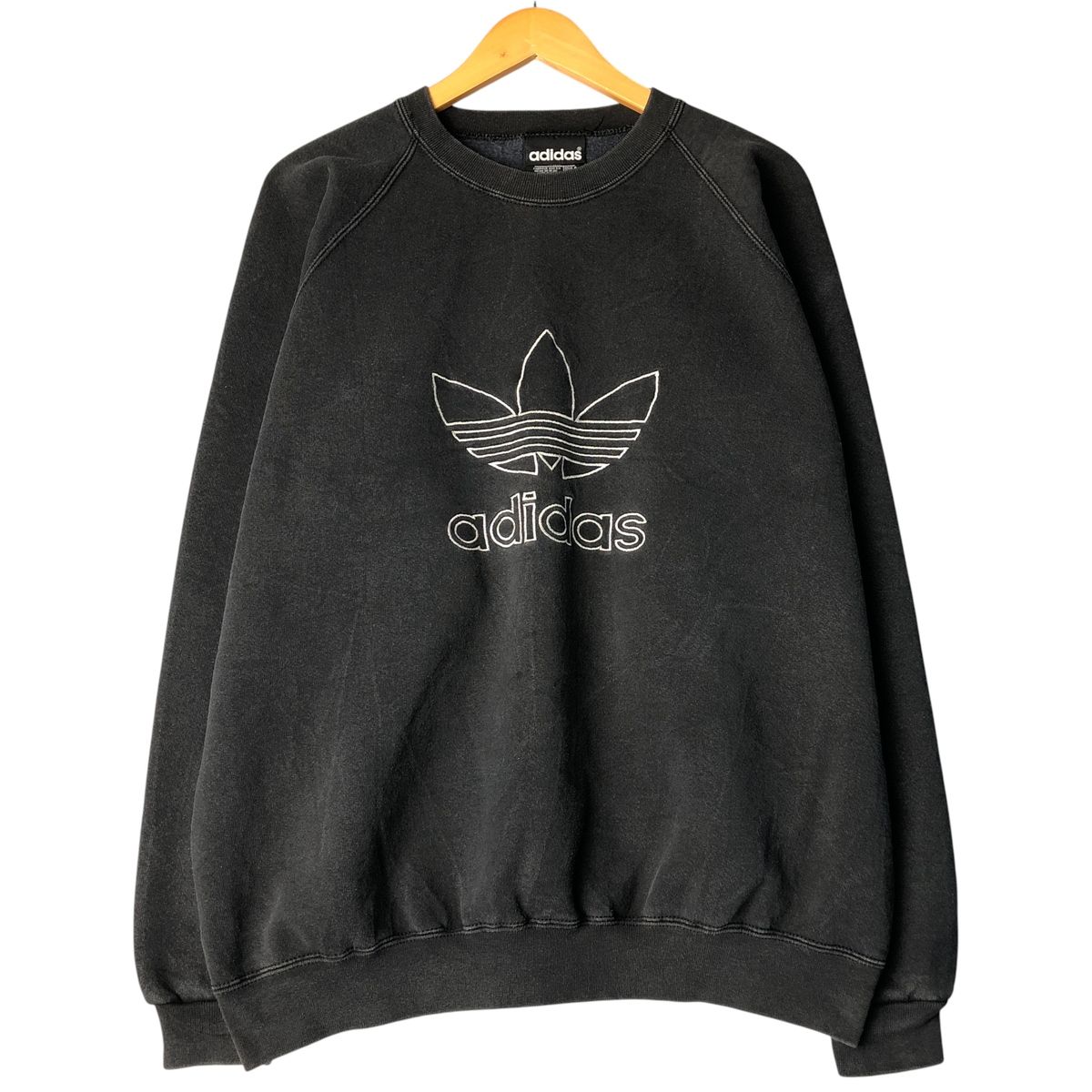 古着 80年代 アディダス adidas ロゴスウェットシャツ トレーナー USA