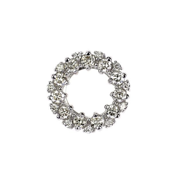 K18WG ダイヤモンド ペンダントトップ 0.20ct - メルカリ