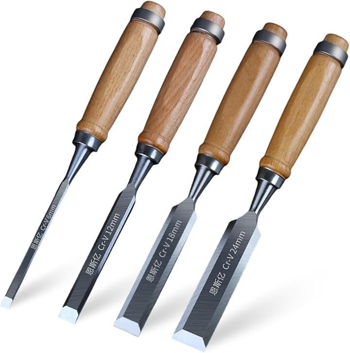 SALUDABLE 彫刻刀 ノミ 工具 DIY 木工 平ノミ 木彫細工 大工 道具