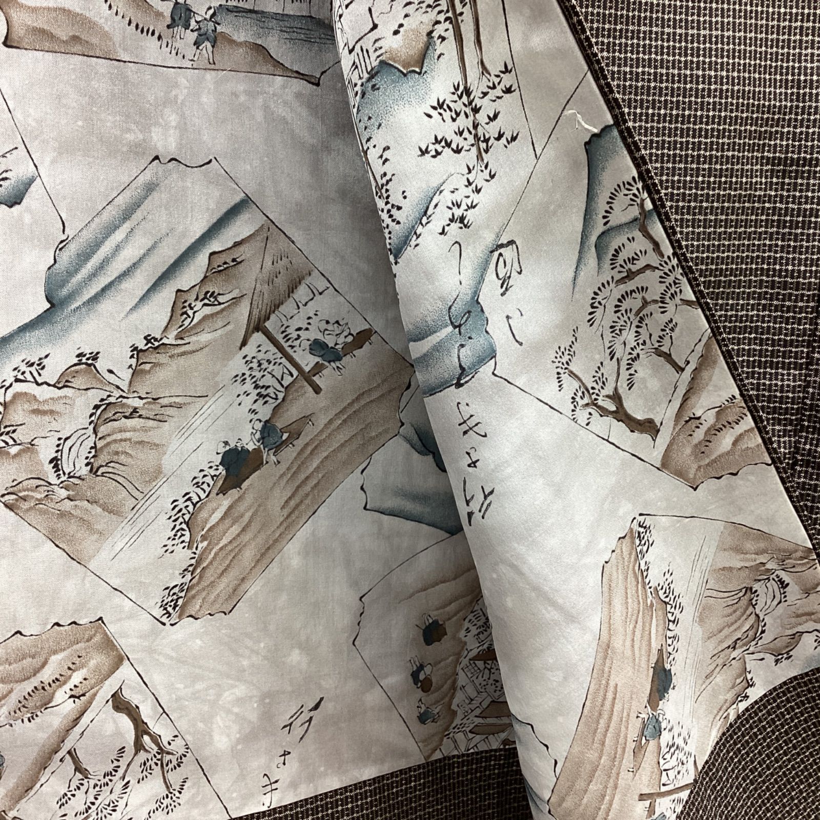 新品未使用 メンズ 着物羽織り 紬地 正絹 証紙つきR59 - メルカリ