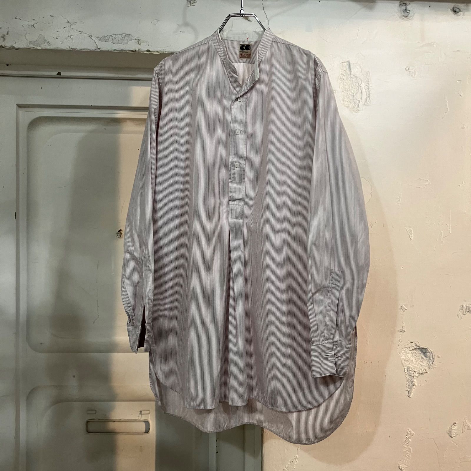 40 s BRITISH WORK MARTUS CC 41 イギリスワーク ストライプ バンド シャツ