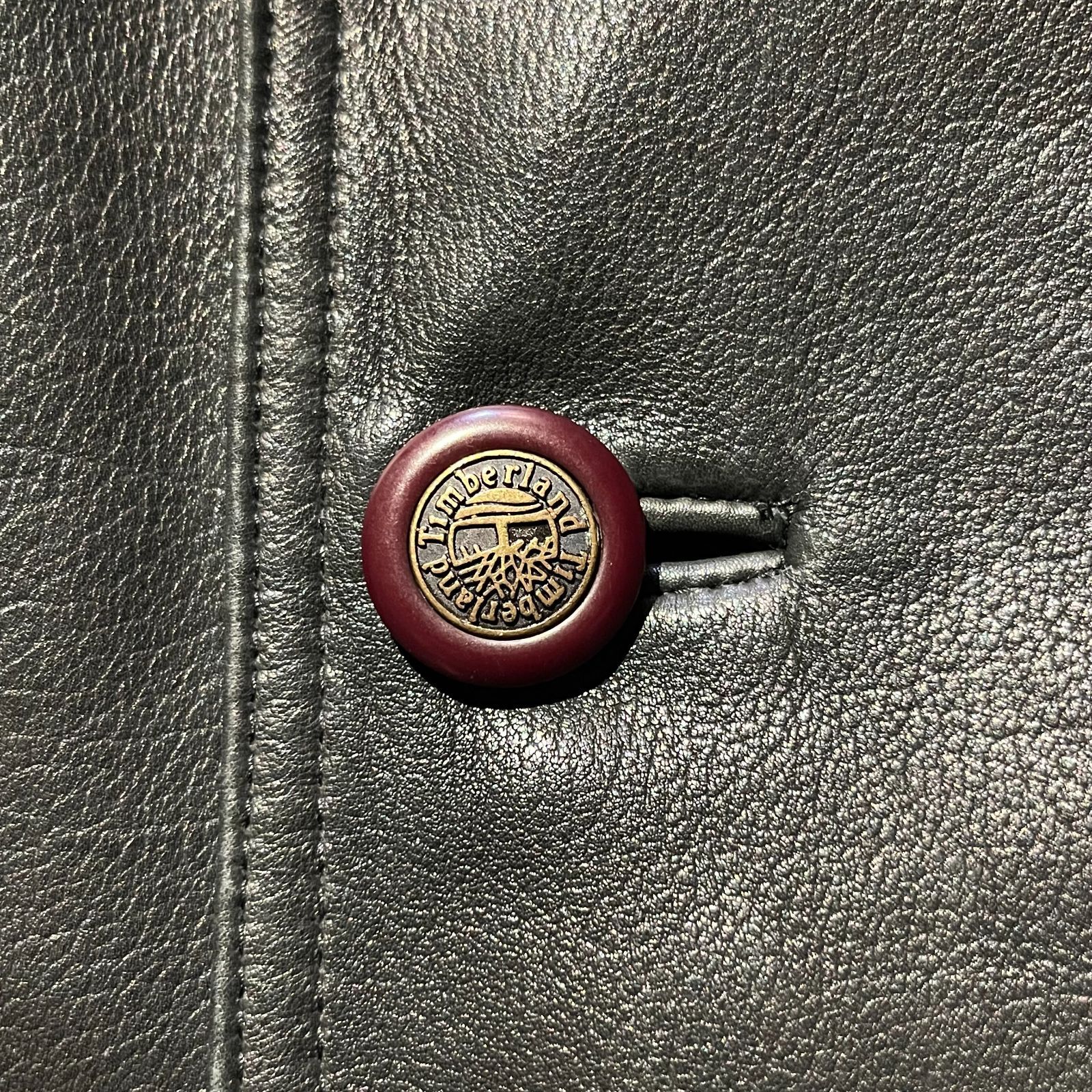Timberland 90s レザーカーコート ティンバーランド レザージャケット
