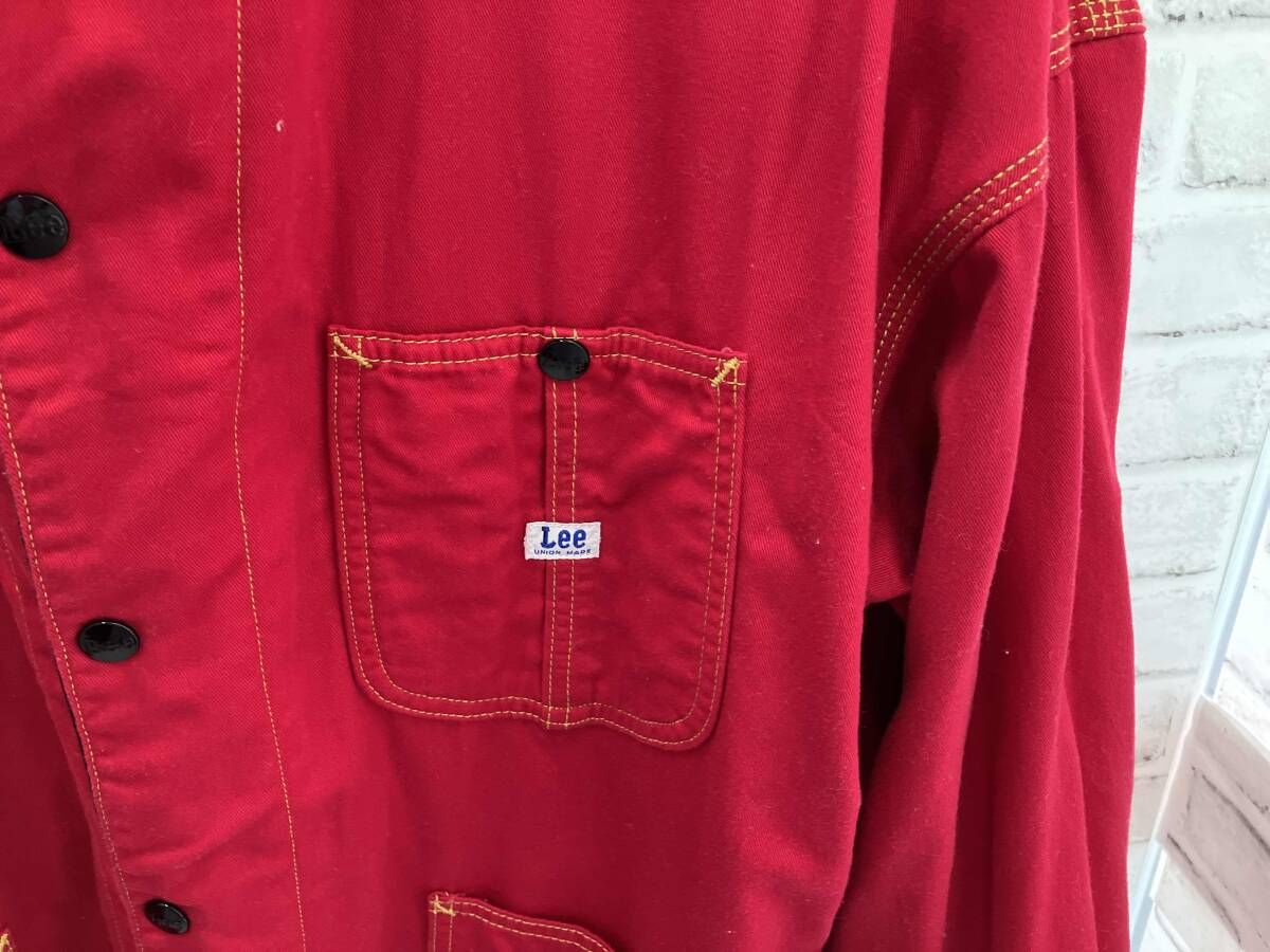 Lee/カバーオール/Lサイズ/リバーシブル/ブラック×レッド/リー/TENBOX