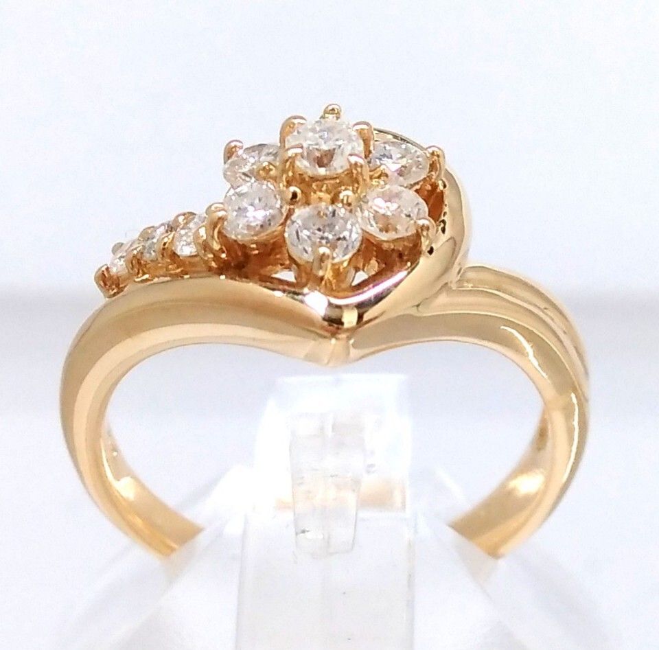 新品仕上げ済/ソーティング付】 K18 天然ダイヤモンド 0.5ct リング 約