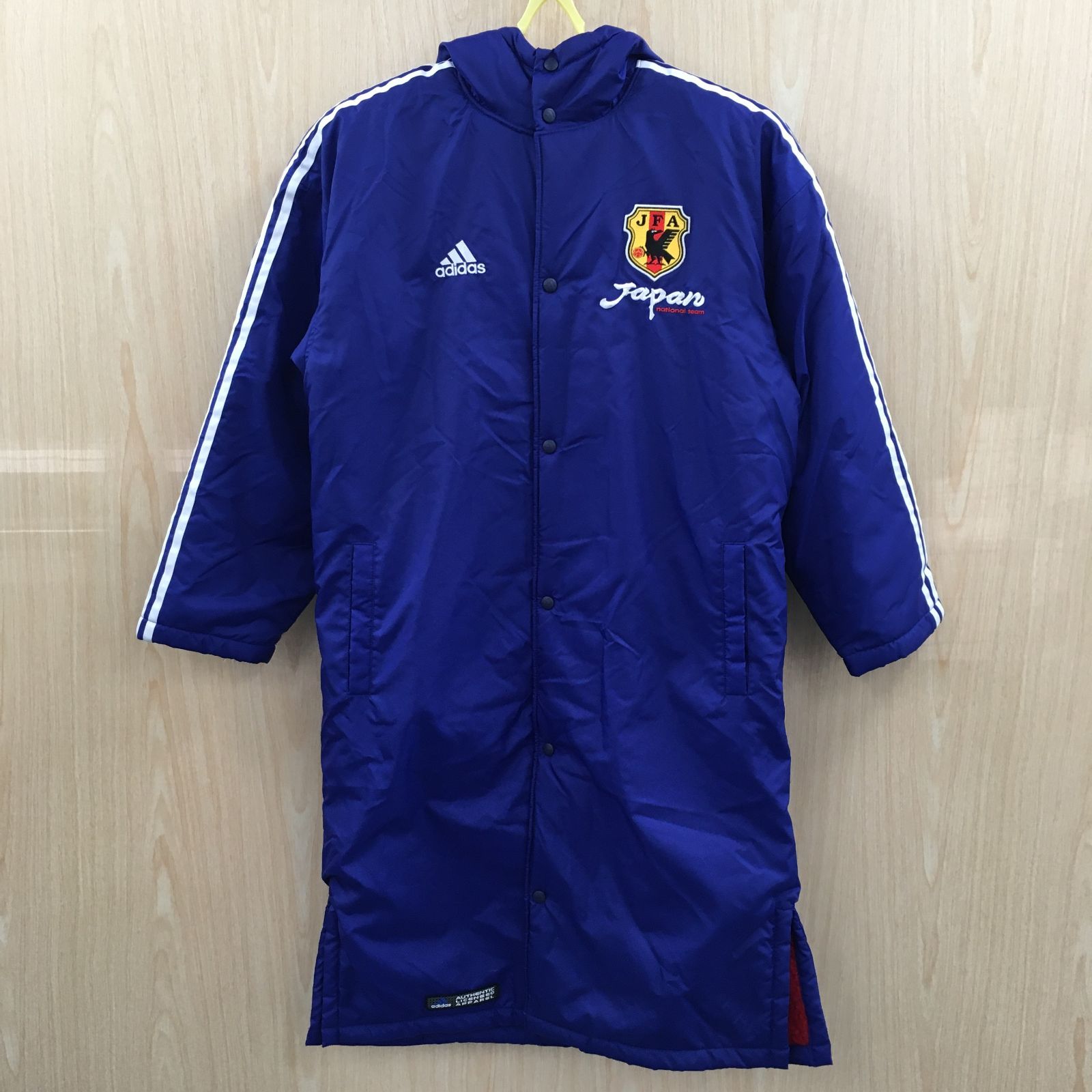 adidas 日本代表 ベンチコート Lサイズ　裏ボア アディダス 日本代表裏ボアベンチコート F1203C13 - メルカリ
