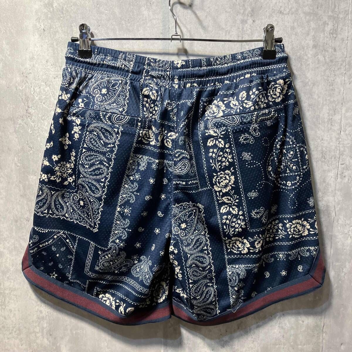 24 SS KITH BANDANA MESH CURTIS SHORT その他ハーフパンツ S ネイビー系 キス