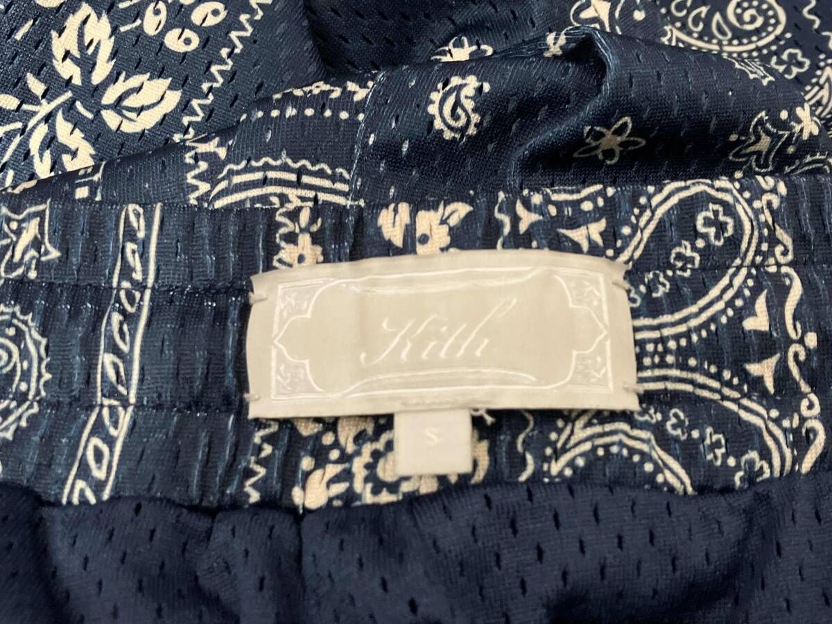 24 SS KITH BANDANA MESH CURTIS SHORT その他ハーフパンツ S ネイビー系 キス