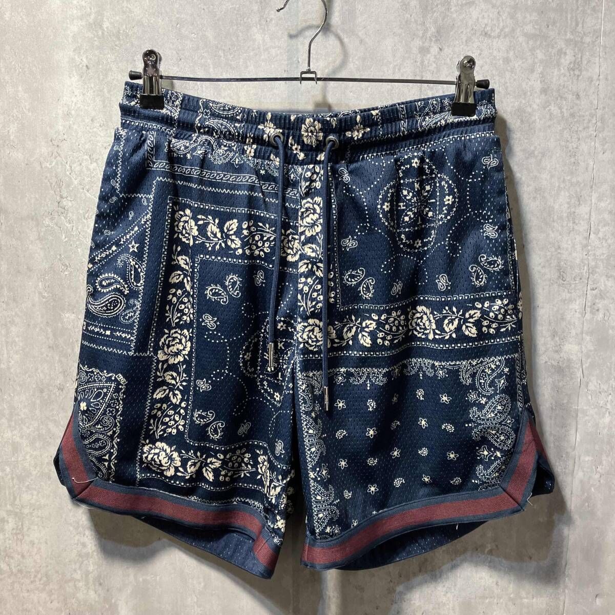 24 SS KITH BANDANA MESH CURTIS SHORT その他ハーフパンツ S ネイビー系 キス