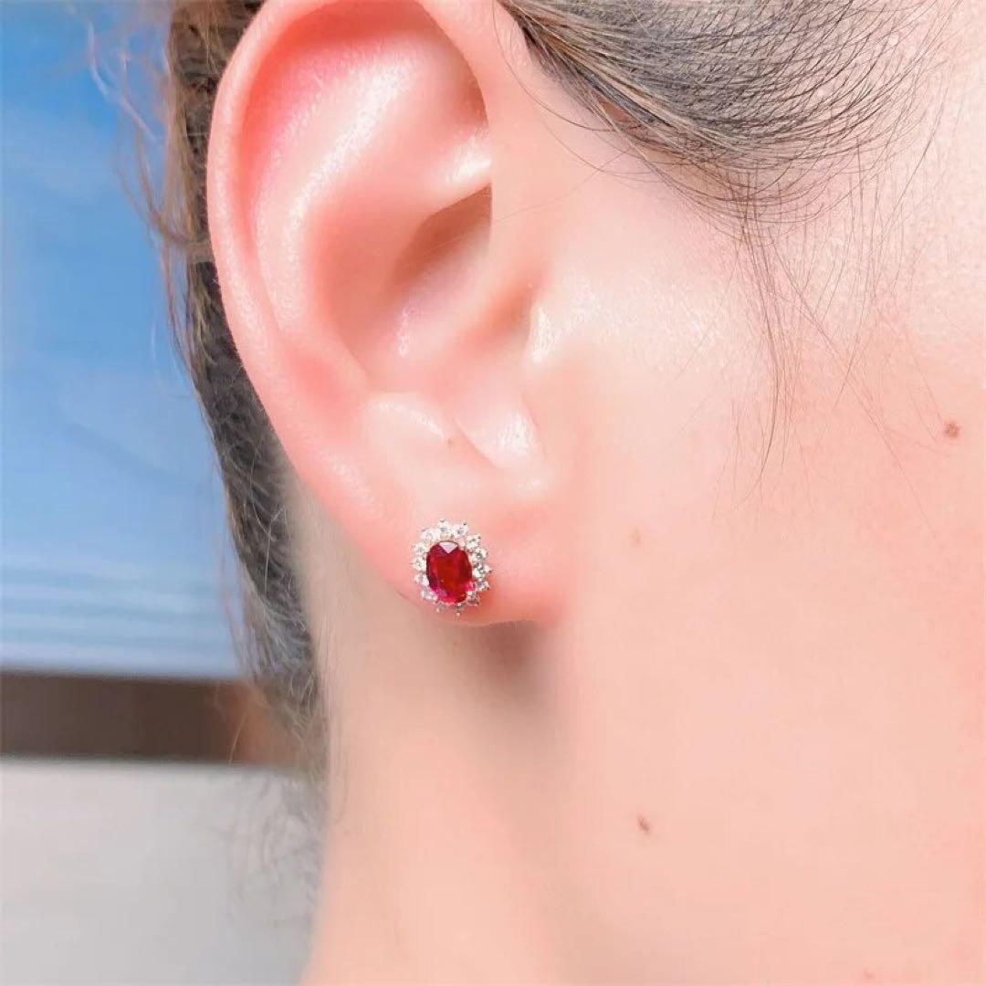 188P 【太陽モチーフ】オレンジサファイア ピアス 18Kコート S925 金