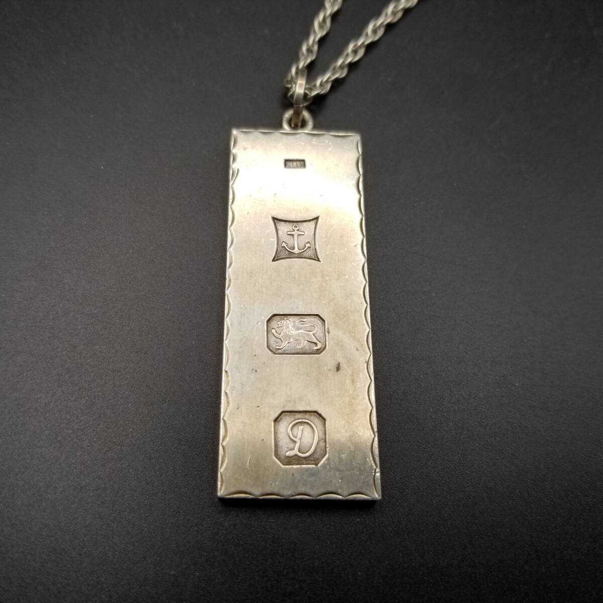 1978年 英国 ヴィンテージ 白鳥と蒲 水辺の風景 エッチング チャーム