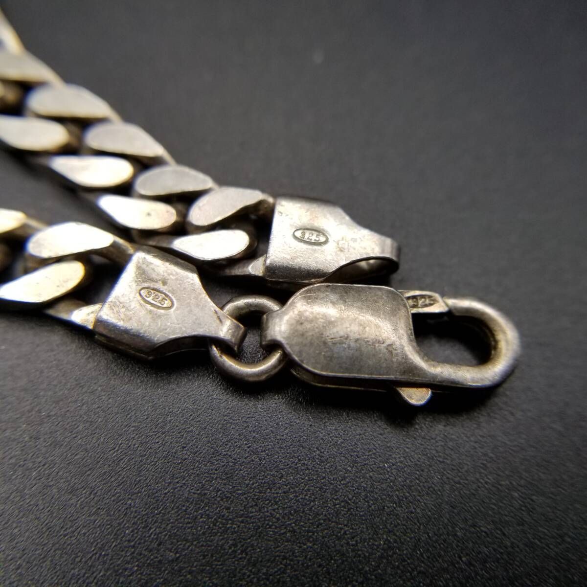  IBB 喜平チェーン 幅広 925 シルバー ヴィンテージ ブレスレット 銀 Sheffield Import ホールマーク 重厚感 メンズジュエリー Y 22 K ブレスレット アクセサリー