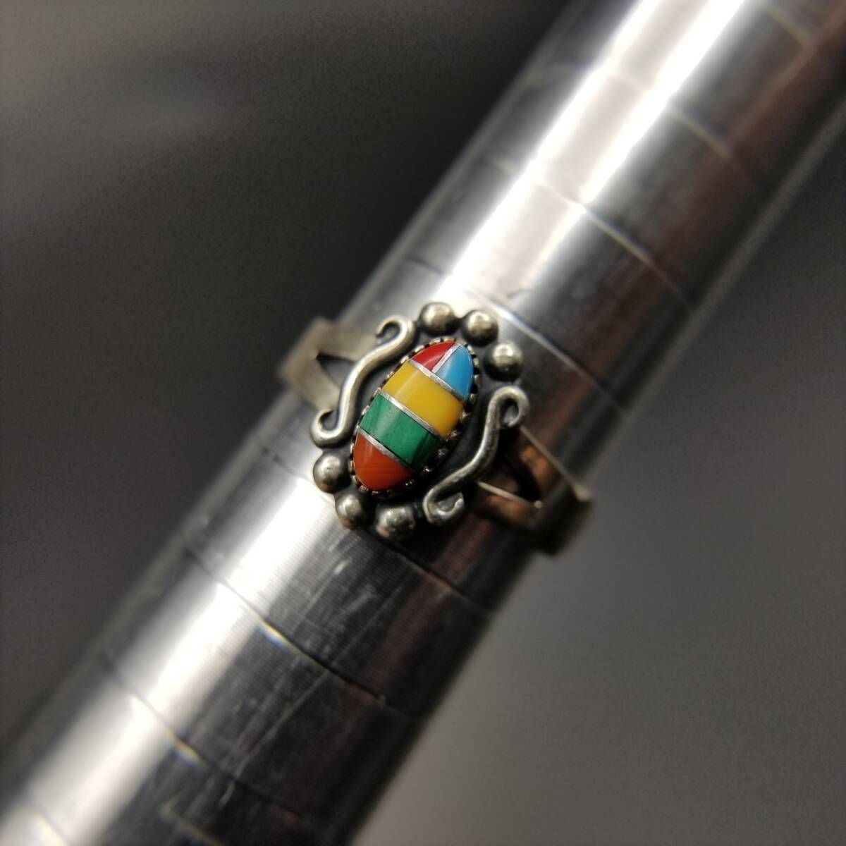 Wheeler Manufacturing WM Co. マルチカラー モザイク 925 シルバー 