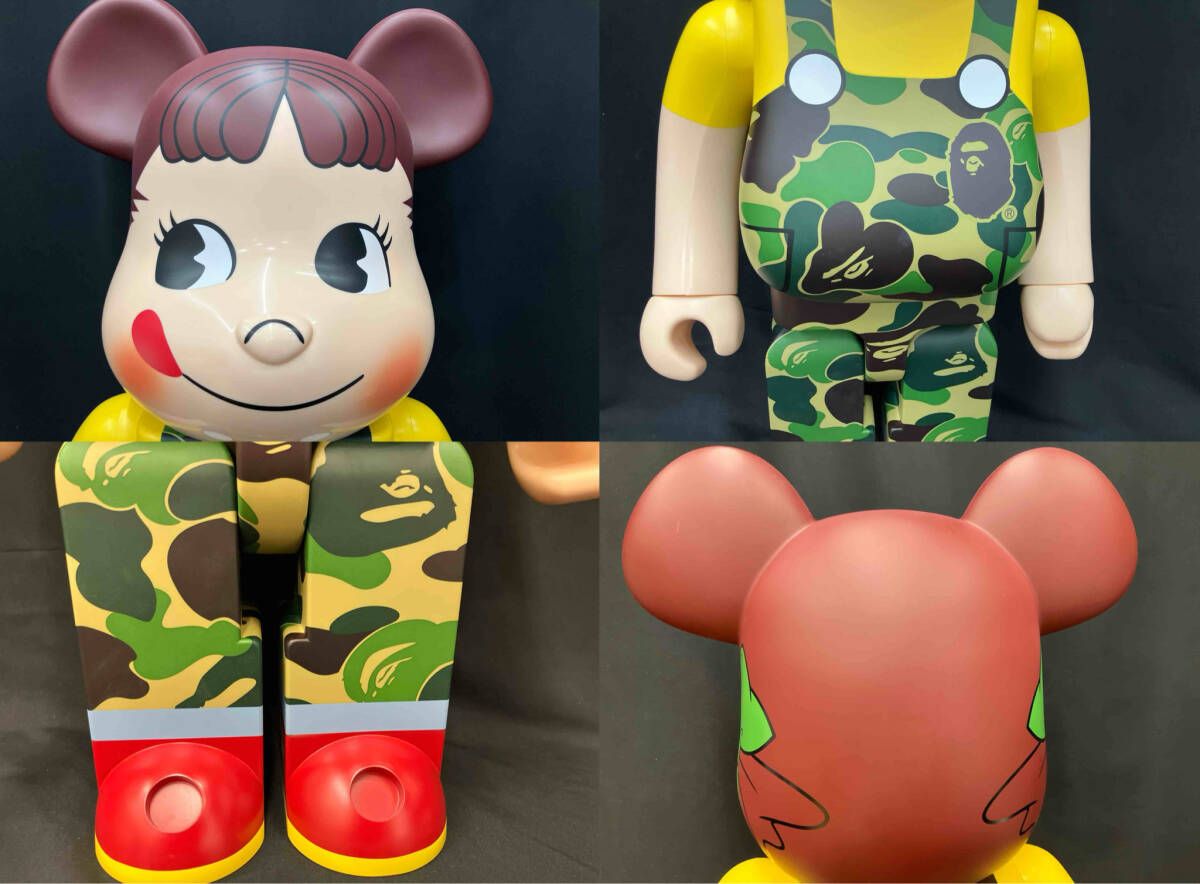 メディコム・トイ BAPE(R) ペコちゃん GREEN 1000% BE@RBRICK BE