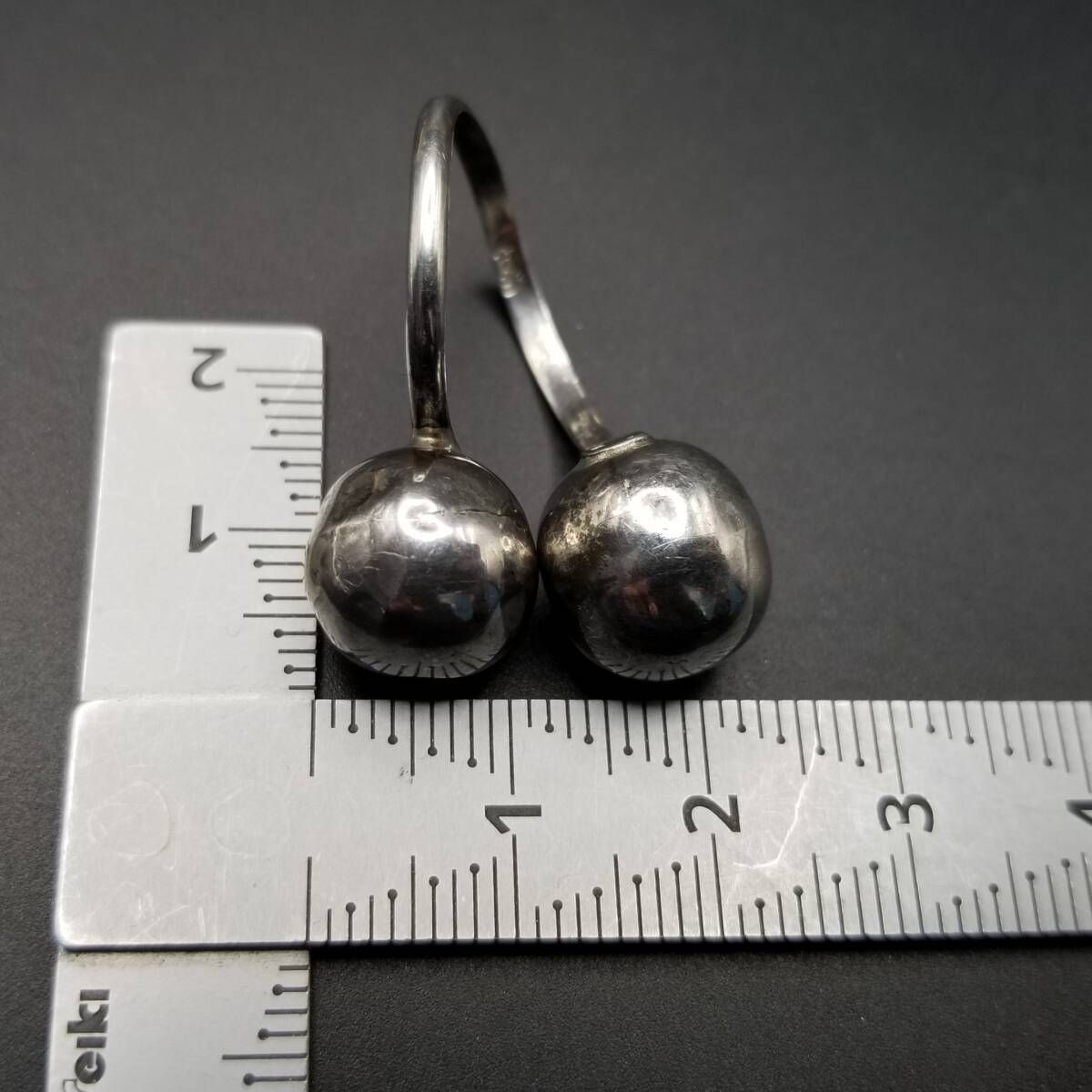 50'60's メキシコ 925 シルバー ダブル メタルボール ヴィンテージ