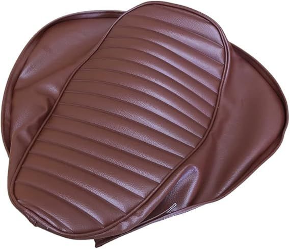 スズキ マメタン50 ２型 OR 50 型式 502 設計 シートカバー 針金入り 厚手生地 生地色 茶色タックロール パイピング茶色 張替タイプ