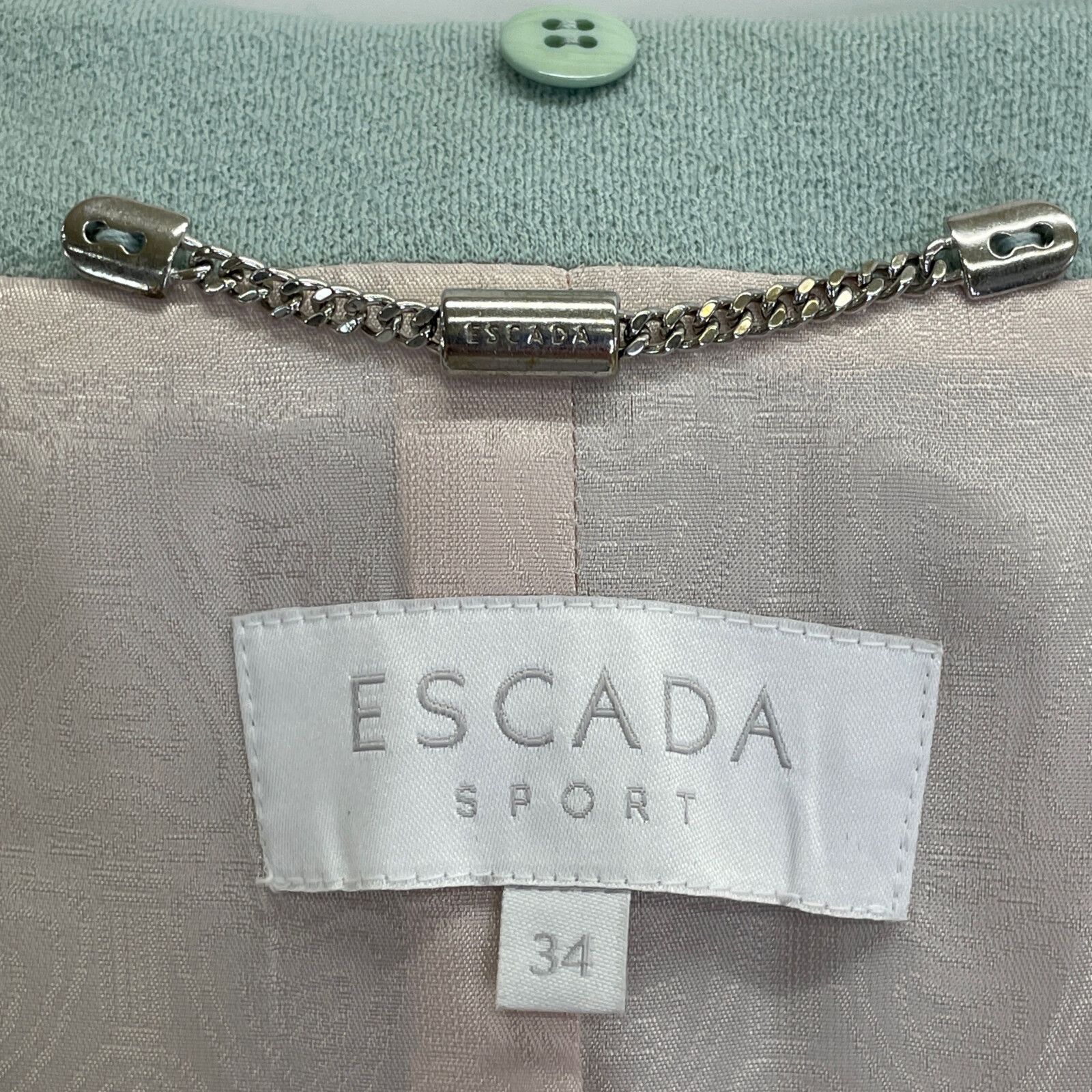 ESCADA エスカーダ ﾗｲﾄﾌﾞﾙｰ 5014078 ﾓﾍｱｳｰﾙ ﾎﾞｱ 2WAY ｺｰﾄ 34 - メルカリ