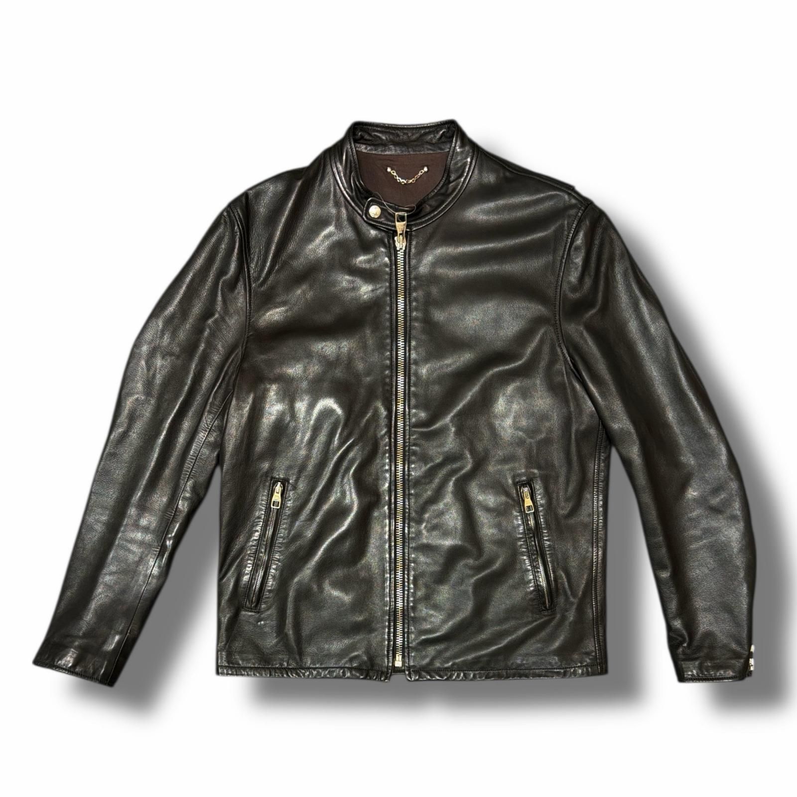 国内正規 LOUIS VUITTON Lamb Leather Rider's Jacket ラムレザー