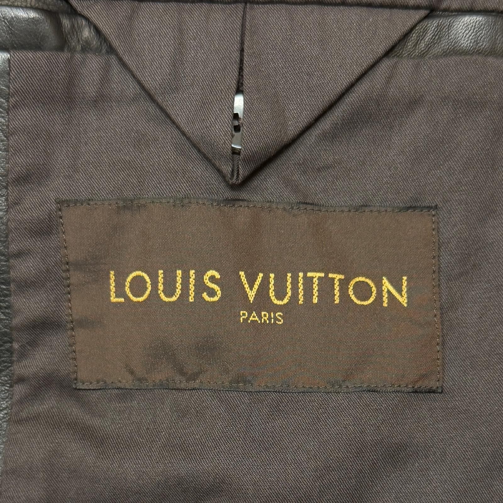 国内正規 LOUIS VUITTON Lamb Leather Rider's Jacket ラムレザー