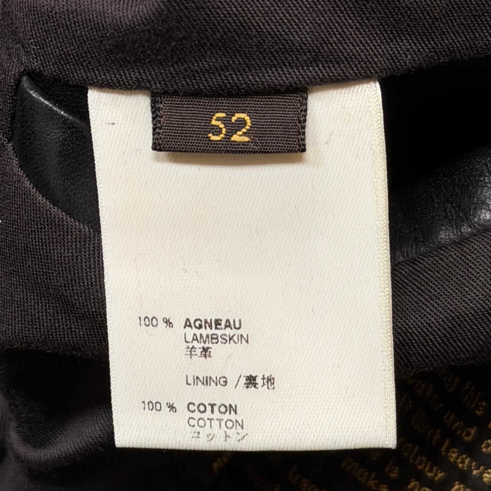 国内正規 LOUIS VUITTON Lamb Leather Rider's Jacket ラムレザー